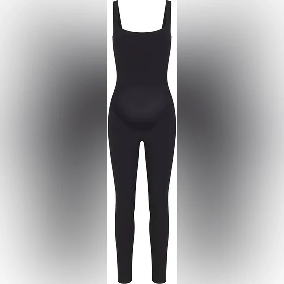 Women's SKIMS Maternity Catsuit Onyx Black Fits Everybody - Picture 3 of 4